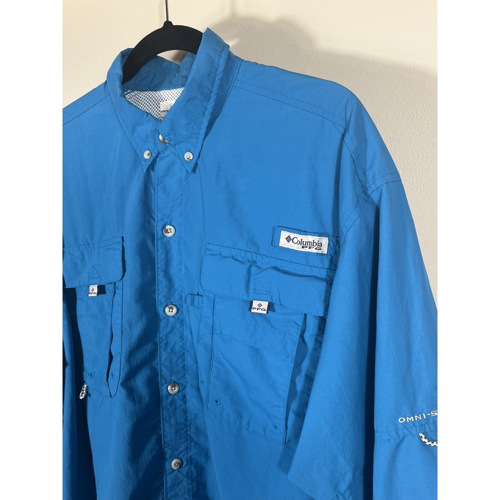 (2) Columbia PFG Shirt Mens Large Long Sleeve Vented Fishing Outdoor Bundle - Picture 7 of 16
